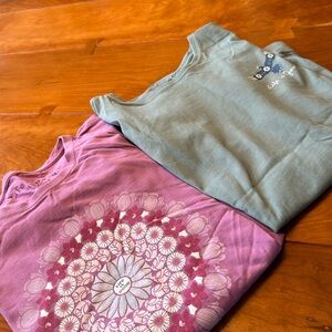 Two almost new Life is good tees, M